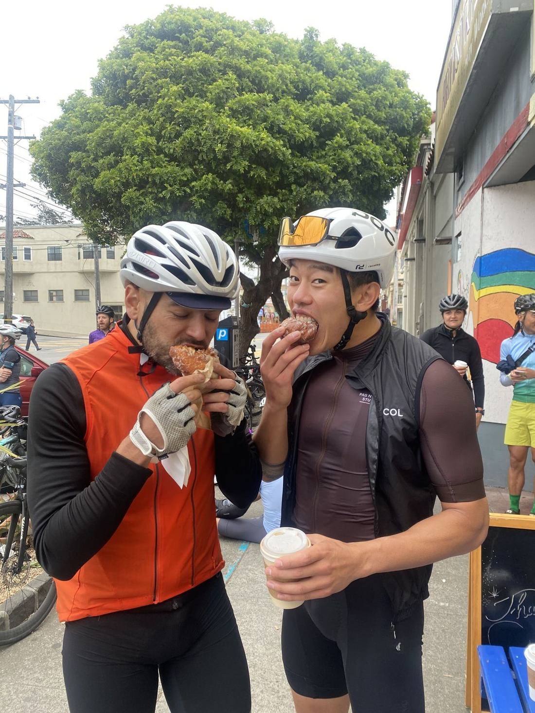 Post ride pastry reward